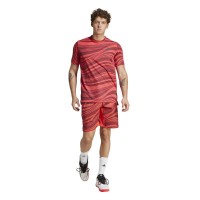 Adidas Club Graphic Red T-Shirt  Offer + Cheap
