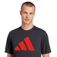 T-shirt adidas Essentials Noir Rouge  Offre - Pas cher