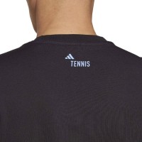 Camiseta Adidas Tennis AO Graphic Black  Oferta + Barato