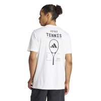 Camiseta Adidas Tennis Category Graphic Blanco  Oferta + Barato