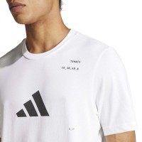 Camiseta Adidas Tennis Category Graphic Blanco  Oferta + Barato