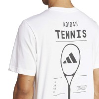 Camiseta Adidas Tennis Category Graphic Blanco  Oferta + Barato