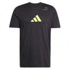 Camiseta Adidas Tennis Category Graphic Negro Limon
