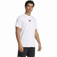 Camiseta Adidas Tennis Happy 3 Balls Graphic Branca  Oferta + Barato