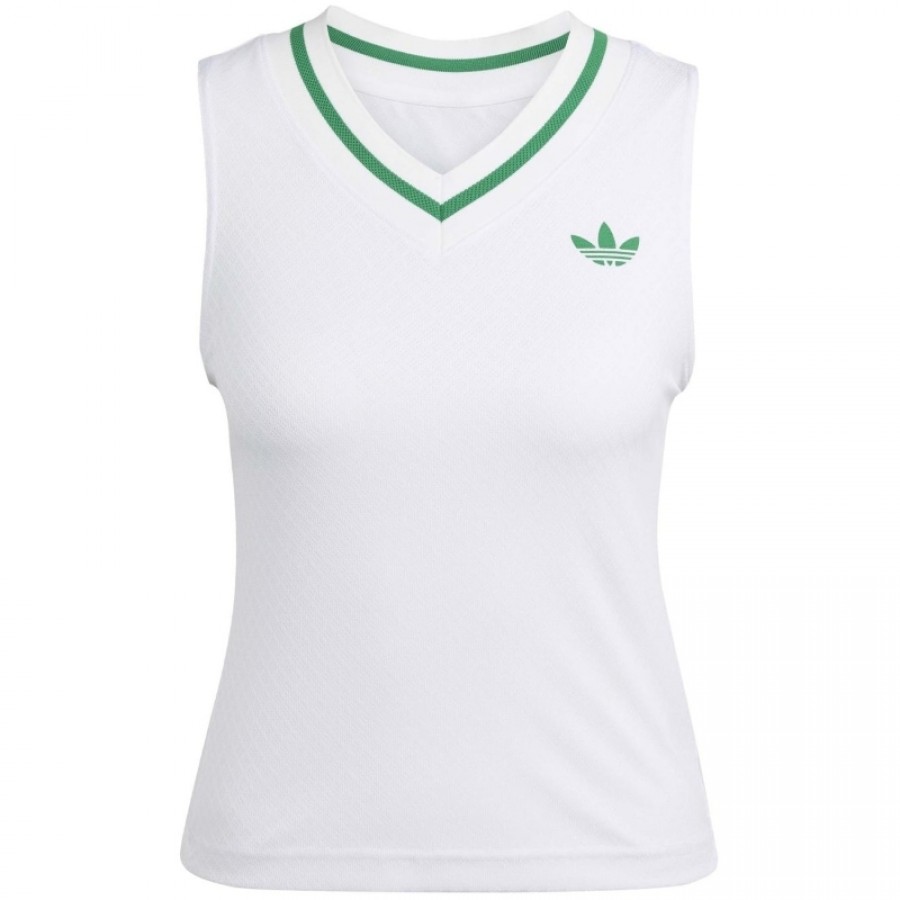 Camiseta Adidas Original Tirantes London Blanco Mujer
