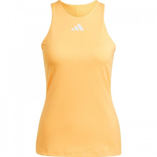 Camiseta Adidas Y-Tank Naranja Blanco Mujer Camiseta Adidas Y-Tank Naranja Blanco Mujer