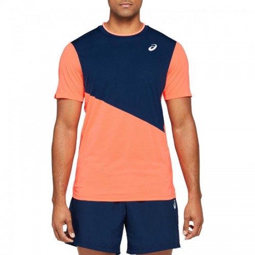 Camiseta Asics Club Coral Marino Camiseta Asics Club Coral Marino