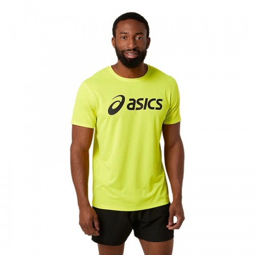 Camiseta Asics Core Amarillo Fluor Performance Negro Camiseta Asics Core Amarillo Fluor Performance Negro