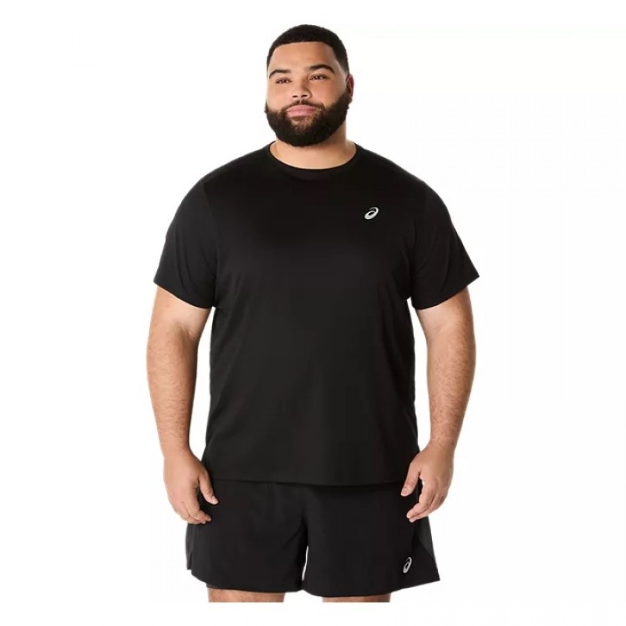 Asics Core SS Top Noir T-Shirt  Offre - Pas cher