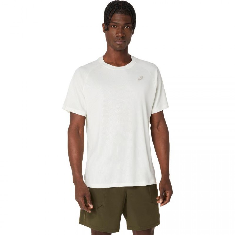 Camiseta Asics Game All Over Print SS Top Crema  Offer + Cheap