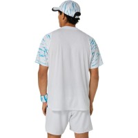Asics Game T-shirt blanc brillant  Offre - Pas cher
