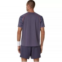 Camiseta Asics Game SS Top Gris Purpura  Oferta + Barato