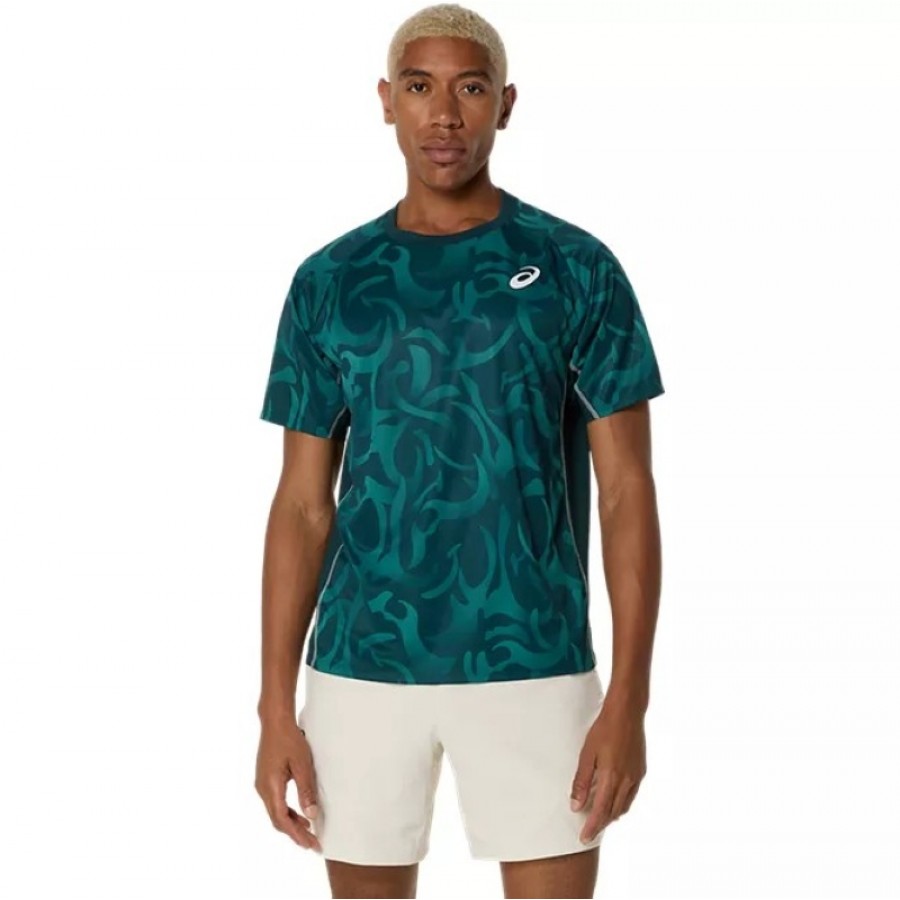 Camiseta Asics Game SS Top Verde Saxon  Oferta + Barato