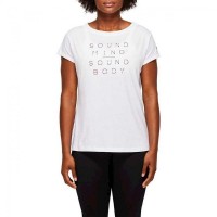 Camiseta Asics Graphic Blanco Brillante Mujer  Oferta + Barato