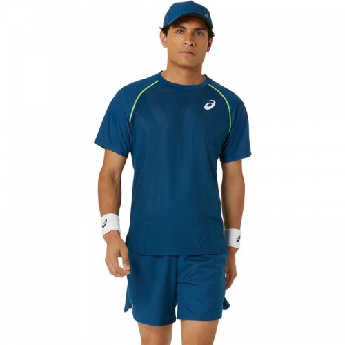Camiseta Asics Match Azul Mako Camiseta Asics Match Azul Mako