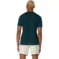 Camiseta Asics Match Graphique saisonnier Verde Saxon  Offre - Pas cher
