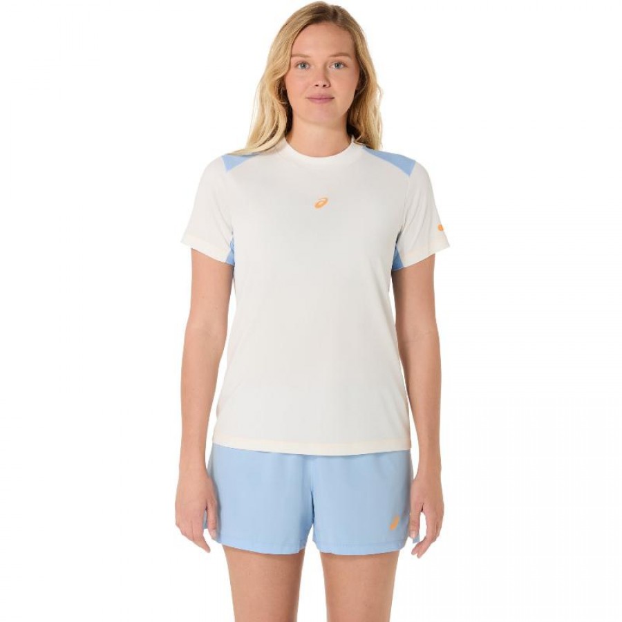 Asics Padel Court Cream Women''s T-Shirt  Offer + Cheap