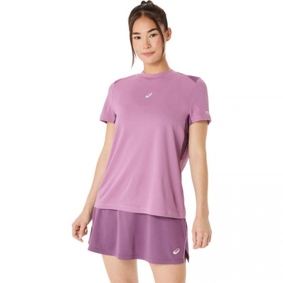 Camiseta Asics Padel Court Ube Mujer  Oferta + Barato