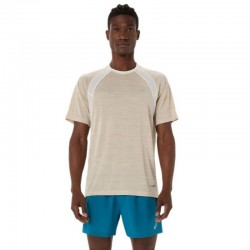 Camiseta Asics Road SS Top Crema
