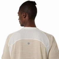 Camiseta Asics Road SS Top Crema