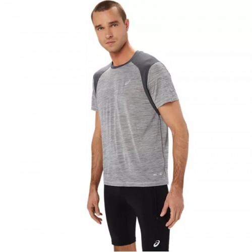 Camiseta Asics Road SS Top Gris Camiseta Asics Road SS Top Gris
