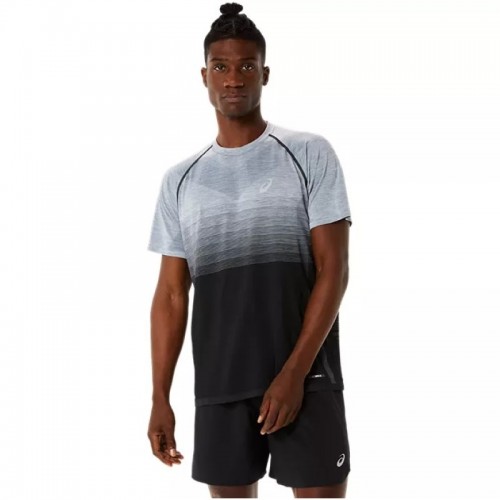 Camiseta Asics Seamless SS Top Negro Performance Gris Camiseta Asics Seamless SS Top Negro Performance Gris