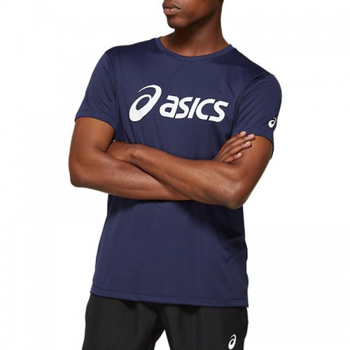 Asics Silver Blue Peacoat Glossy White T-Shirt Asics Silver Blue Peacoat Glossy White T-Shirt