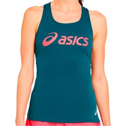 Camiseta Asics Silver Tank Verde Mujer Camiseta Asics Silver Tank Verde Mujer