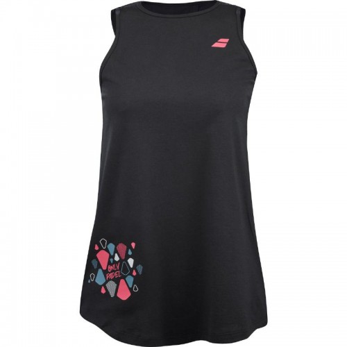 Camiseta Babolat Cotton Negro Rosa Camiseta Babolat Cotton Negro Rosa