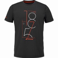 Camiseta Babolat Exercise Graphic Negro