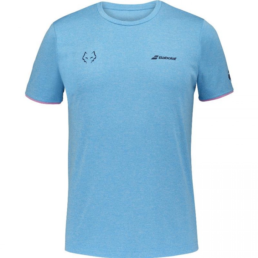 Babolat Juan Lebron Maglietta Blu Rosa  Offerta + Economico