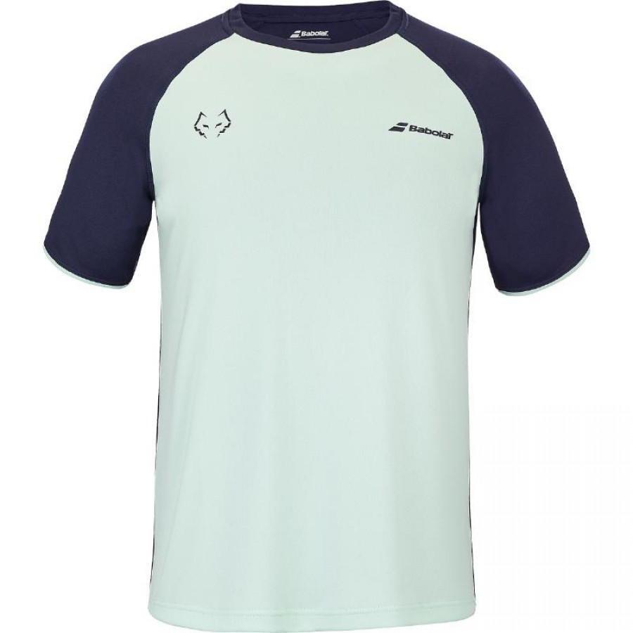 Babolat Juan Lebron T-Shirt Vert Bleu  Offre - Pas cher