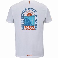 Camiseta Babolat Perf Cotton Blanco
