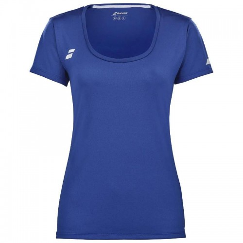 Camiseta Babolat Play Capsleeve Azul Blanco Junior