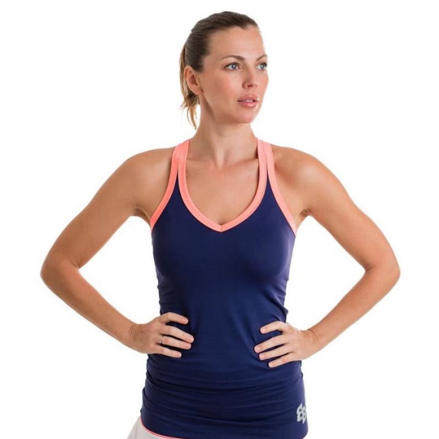 T-Shirt BB Smash Corail Bleu Marine  Offre - Pas cher