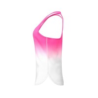 Bidi Badu Crew Gradiant Rosa Branco T-Shirt Feminina  Oferta + Barato