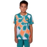 Bidi Badu Melbourne V-Neck Petroleo Orange Junior T-Shirt