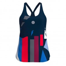Camiseta Feminina Bidi Badu New York Azul Escuro Vermelho