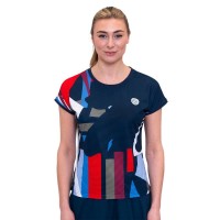 Camiseta Bidi Badu New York Capsleeve Azul Oscuro Rojo Mujer  Oferta + Barato