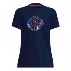 Camiseta Feminina Bidi Badu New York Chill Azul Escuro Vermelho