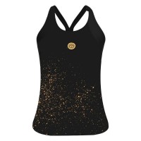 Camiseta Bidi Badu Paris Negro Dorado Mujer  Oferta + Barato