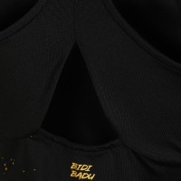 Camiseta Bidi Badu Paris Negro Dorado Mujer  Oferta + Barato