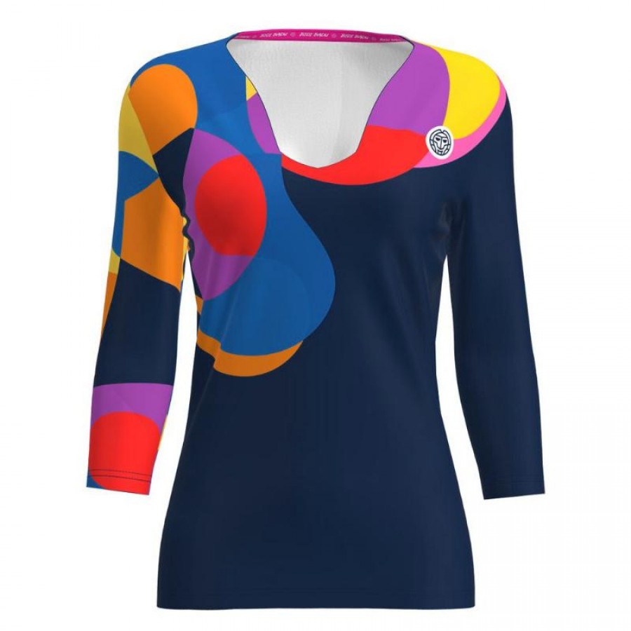 Bidi Badu Twiggy V-Neck Dark Blue Mix Women''s T-Shirt  Offer + Cheap