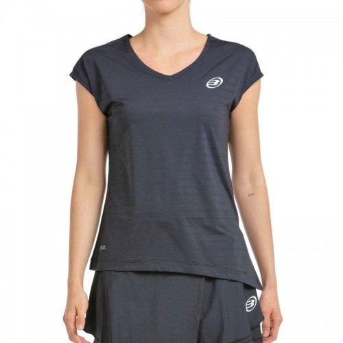 Camiseta Bullpadel Adoros Negro Bicolor Camiseta Bullpadel Adoros Negro Bicolor