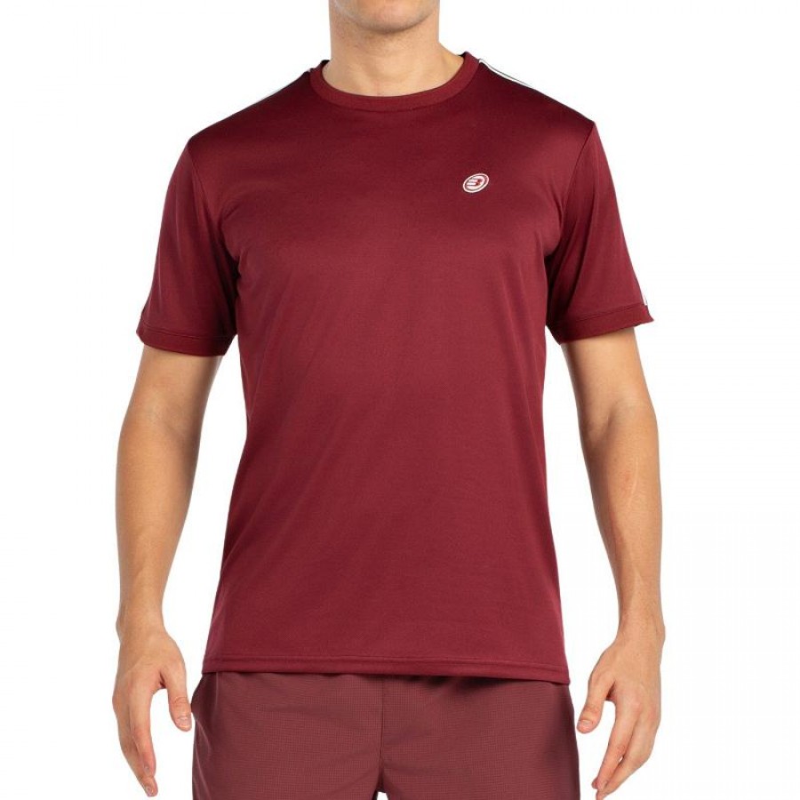 Camiseta Bullpadel Alder Burgundy Wine