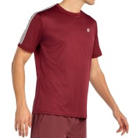 Camiseta Bullpadel Alder Burgundy Wine