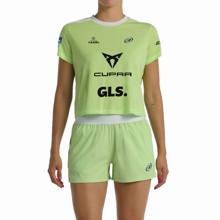 Maglietta Bullpadel Bea Gonzalez Premier Padel Bilma Verde Mela