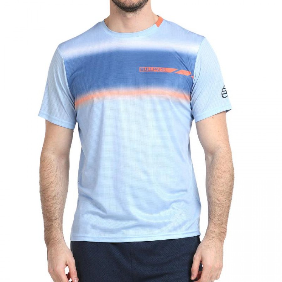 Bullpadel Laque Bleu Glacier T-shirt  Offre - Pas cher