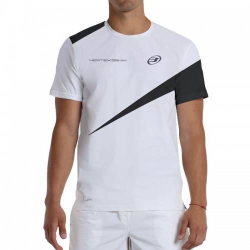 Camiseta branca Bullpadel Pablo Cardona 26V
