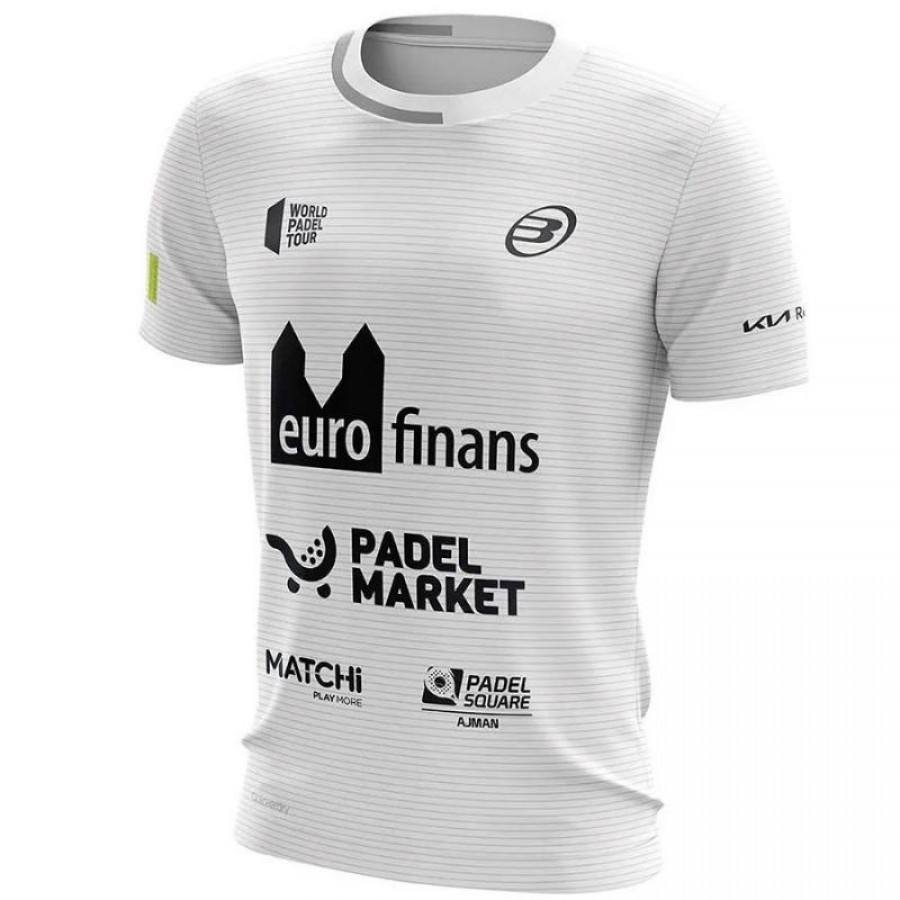 Bullpadel Paquito Navarro Linde White Junior T-Shirt  Offer + Cheap